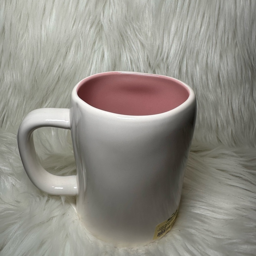 Rae Dunn Hop To It Mug with Pink Interior - Picture 2 of 4
